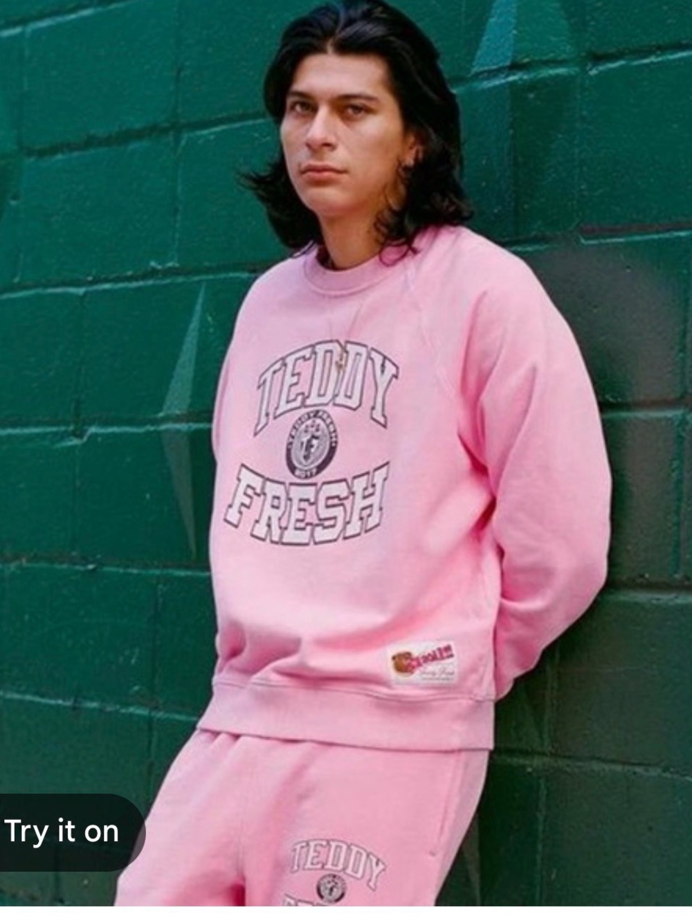Teddy Fresh Pink Logo Crewneck Sweatshirt elevated preppy street wear
